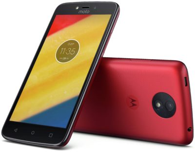 Sim Free Moto C Plus Mobile Phone - Red.